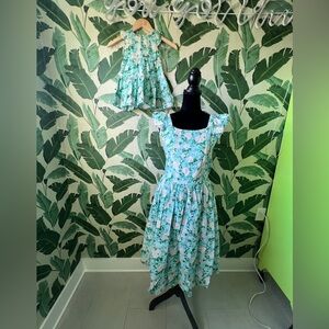 Blueberi Boulevard Mommy and Daughter Matching Dress Set Womens M Toddler 2T